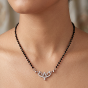 Premium 925 Silver Antique Style Diamond Mangalsutra